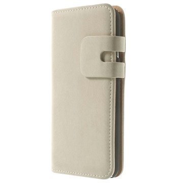 iPhone 6 / 6S Wallet Nahkakotelo Valkoinen