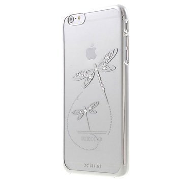 iPhone 6 / 6S X-Fitted Swarovski Crystal Suojakotelo Sudenkorento Hopeinen