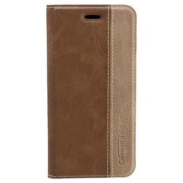 iPhone 6 Commander Book Flip Leather Case Brown