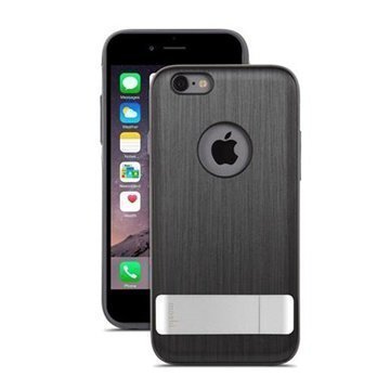 iPhone 6 Plus / 6S Plus Moshi iGlaze Kameleon Seisontatuki Kotelo Musta