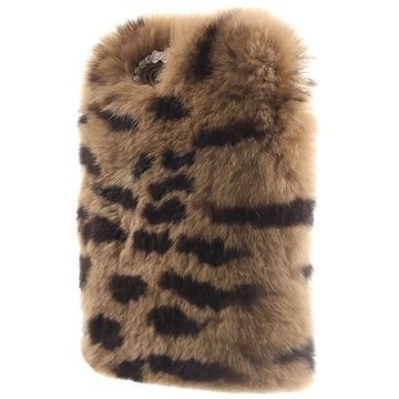 iPhone 6 Plus / 6S Plus Pehmeä Turkiskotelo Leopard