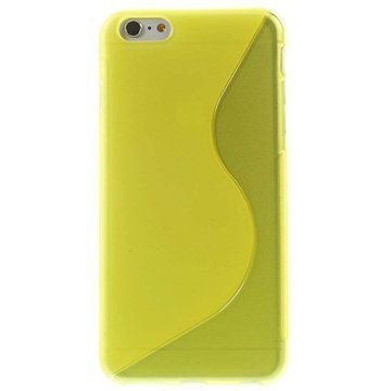 iPhone 6 Plus / 6S Plus S-Curve TPU-Kotelo Keltainen