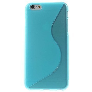 iPhone 6 Plus / 6S Plus S-Curve TPU-Kotelo Sininen