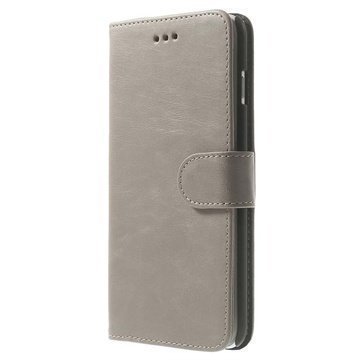 iPhone 6 Plus / 6S Plus Wallet Nahkakotelo Harmaa