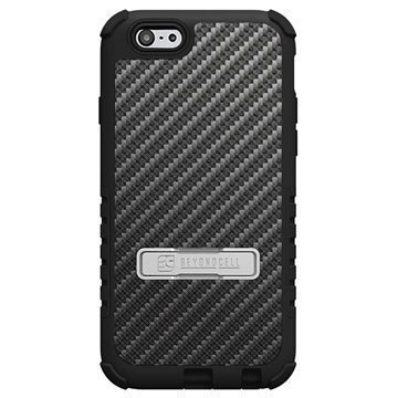 iPhone 6 Plus Beyond Cell Tri Shield Design Hybrid Suojakuori Carbon Fiber Black