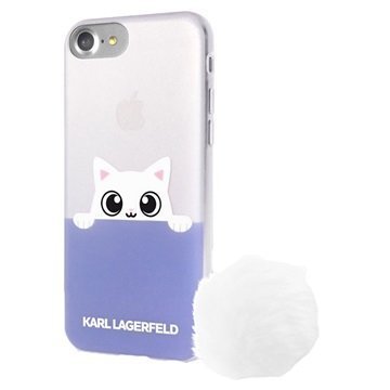 iPhone 7 Karl Lagerfeld Choupette Peek A Boo Cover Clear / Violet