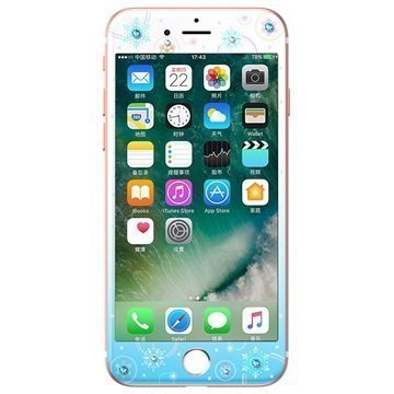 iPhone 7 Kavaro Watery Tempered Glass Screen Protector Snowflake