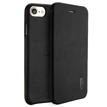 iPhone 7 Lenuo LeDream Flip Case Black