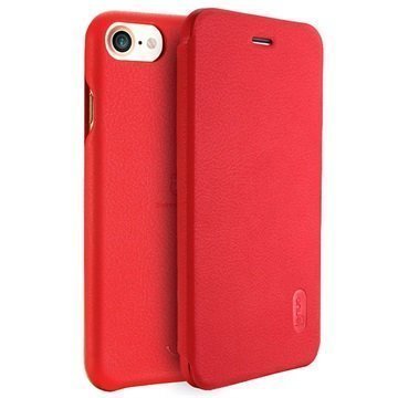 iPhone 7 Lenuo LeDream Flip Case Red