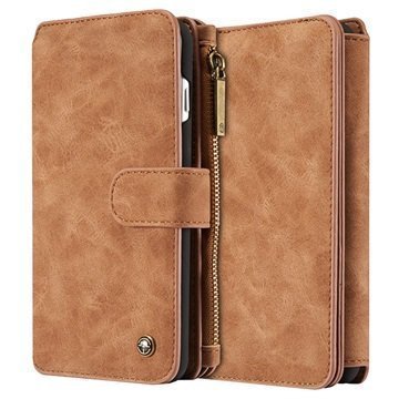 iPhone 7 Plus Caseme Multifunctional Wallet Leather Case Brown