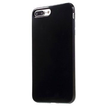 iPhone 7 Plus Kiiltävä TPU-Suojakuori Musta