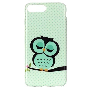 iPhone 7 Plus TPU Case Green Owl