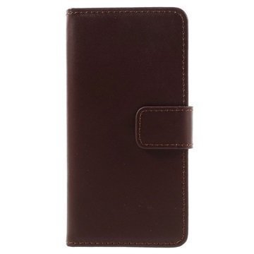 iPhone 7 Slim Wallet Leather Case Brown