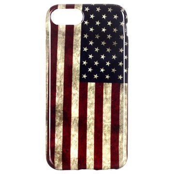 iPhone 7 TPU Suojakuori Vintage American Flag