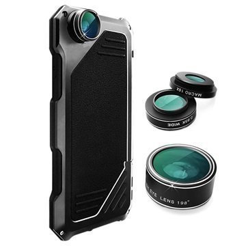 iPhone 7 Viking Case with Camera Lens Set Black